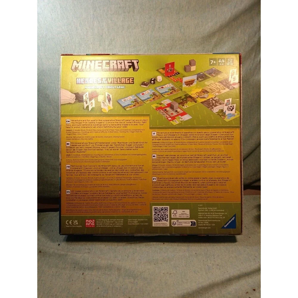Minecraft Heroes Of The Village Game By Ravensburger
